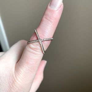 Rose gold Michael Kors ring.